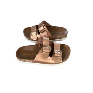 Madden Girl Goldie Rose Gold Women's Sandal sz 6